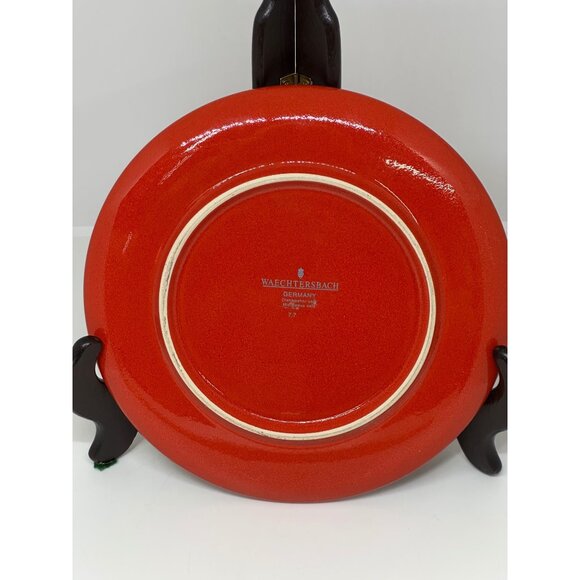 VTG 70s Waechtersbach Red Christmas Tree Cookie Plate 8" Santa’s Cookies Germany - Picture 5 of 7